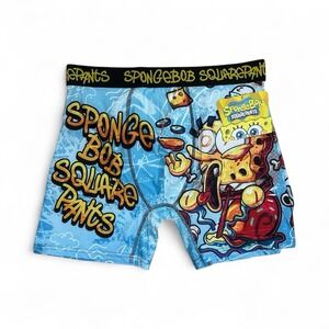 SPONGEBOB SQUAREPANTS BOXER BEIEF MENS LARGE NEW!!